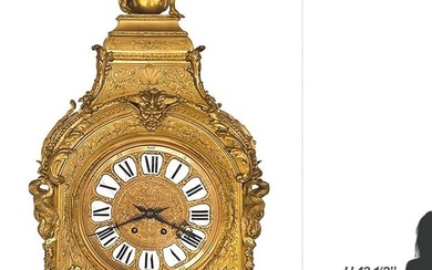 Large Monumental 19th C. French Figural Bronze Clock