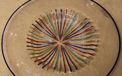 Lino Tagliapietra, Murano Glass Round Disk Plate Sculptures