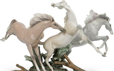 Lladro "Horse Group" Porcelain Figurine