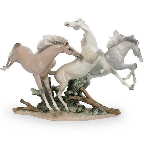 Lladro "Horse Group" Porcelain Figurine