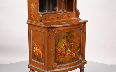 Louis XVI Vernis Martin Style Music Cabinet