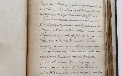 [MANUSCRIT - BRETAGNE - COËTQUEN] - Manuscrit du début du XVIIIe siècle (1716-1721) en un...