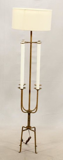 MODERN IRON FLOOR LAMP, H 60.5", DIA 10"