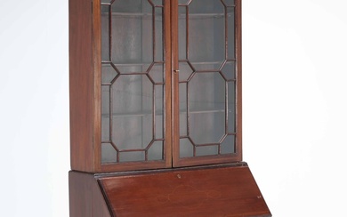 Mahogany chatol with bookcase, approx. 1920