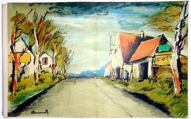 Maurice de Vlaminck: La Route 1957 Mourlot Lithograph