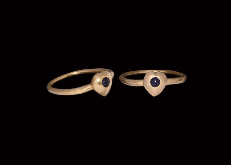 Medieval Gold Ring with Sapphire