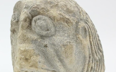 Medieval Stone Head from a French Church