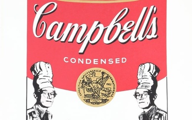 Michael McKenzie, Cream of Crop - Campbell's Soup (Warhol Chef), Screenprint