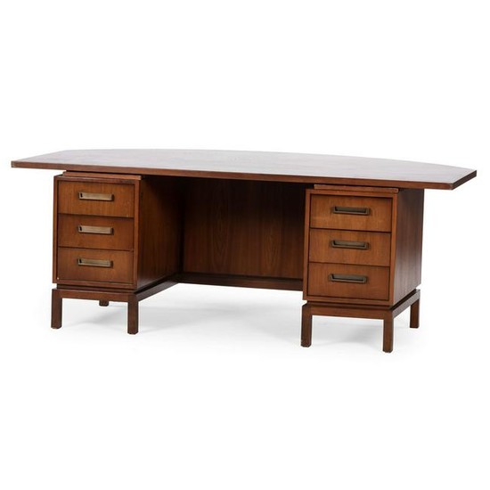 Mid-Century Modern Desk and Consoles, attributed to