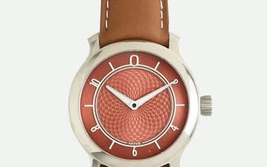 Ming, '17.06 Copper' stainless steel wristwatch