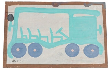Mose Tolliver (American, 1925-2006) "Jitney Bus"