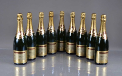 Nine bottles of Louis Roederer 'Brut Premier' Champagne