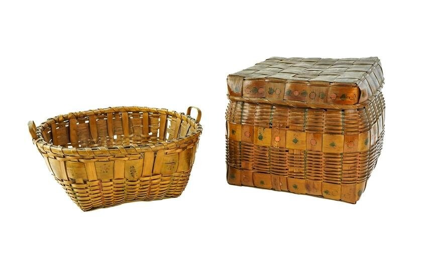 Northeast Woodlands Decorated Baskets