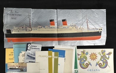 OCEAN LINER: Cunard-White Star Line R.M.S. Queen Elizabeth ...