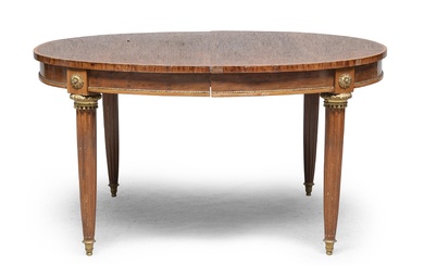 OVAL TABLE IN ELM BRIAR, FRANCE, END OF THE 19TH CENTURY