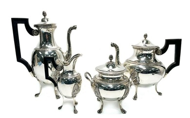 Odiot Paris Sterling Silver Coffee and Tea Set