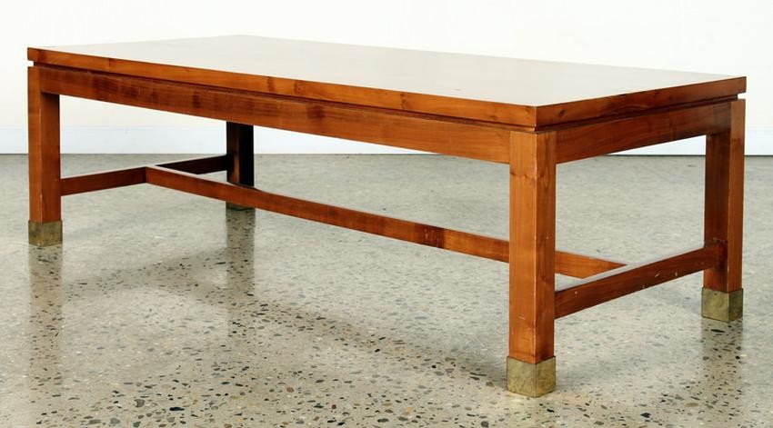 PINE CAMPAIGN STYLE COFFEE TABLE C.1970