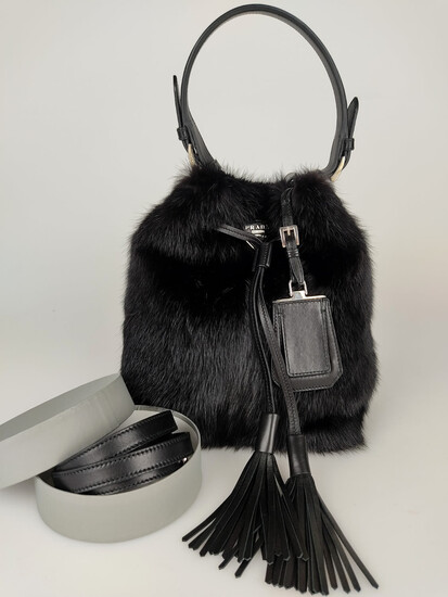 PRADA mink fur bag - New