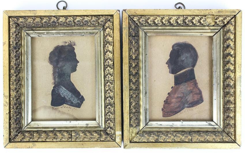 Pair of 1811 Foster of Derby Silhouettes