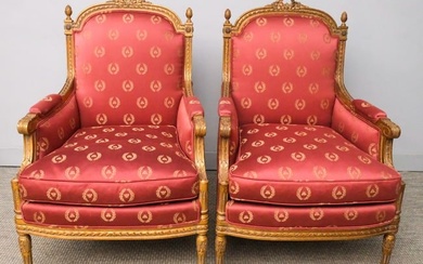 Pair of Louis XVI Bergere Chairs