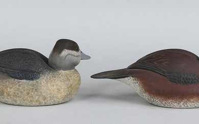 Pair of Ruddy Ducks by Bob White of Tully Town, PA