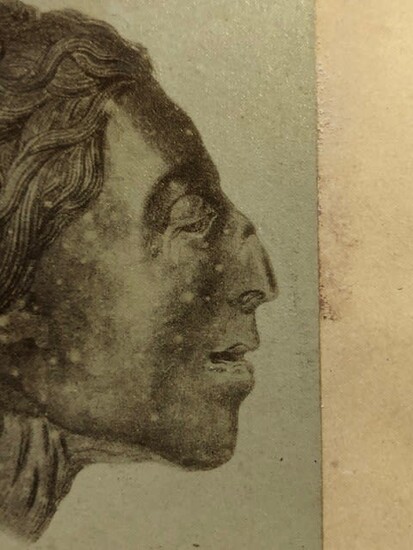 Photograph titled Head of an Egyptian Mummy, dated 1870,...