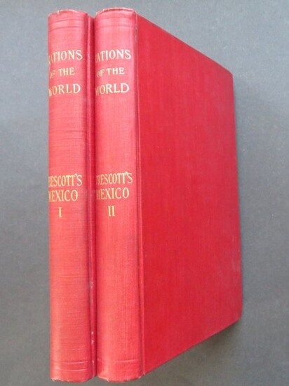 Prescott, History Conquest of Mexico, 2vol.Ed. 1898 ill