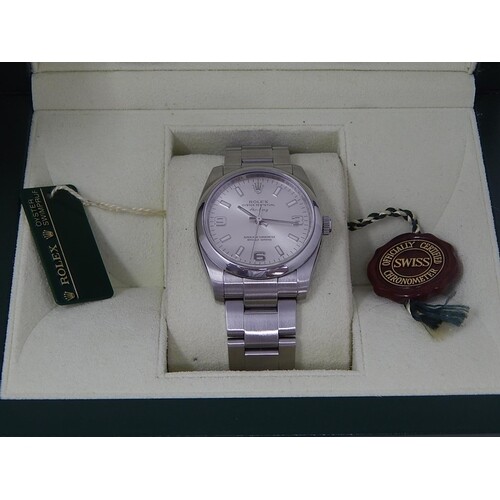 ROLEX Airking 114200, Gentleman's Wristwatch: Serial No: M25...