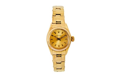 ROLEX. OYSTER PERPETUAL 14K YELLOW GOLD FOR THE US MARKET.