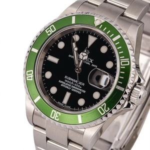 ROLEX | Submariner, Ref. 16610LV, A Stainless Steel Wristwatch with “Flat 4” Bezel and Bracelet, Circa 2004