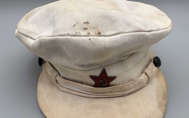 RUSSIAN OFFICER SUMMER VISOR CAP, NAMED, 1920x