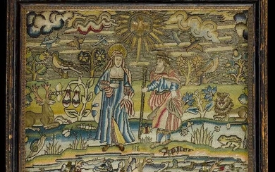 Rare New Testament 17th Century Needlework