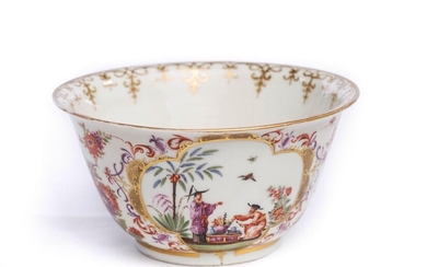 Rare bowl with "Chinoiserie" scenes, Meissen 1720/30 | Kumme, Meissen 1720/30