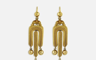 Revivalist gold earrings