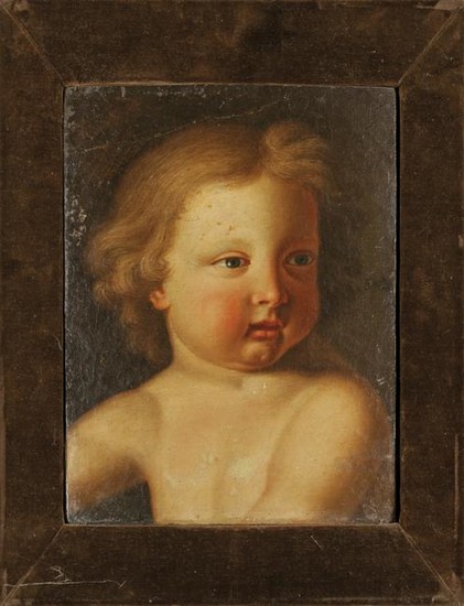 "Ritratto di bambino" olio, nel retro cartiglio
