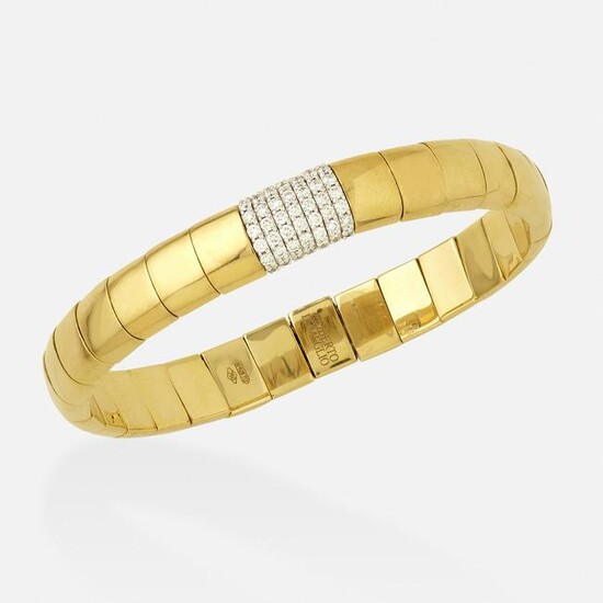Roberto Demeglio, Diamond and gold stretch bracelet