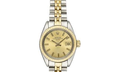 Rolex Oyster Perpetual Date Ladies' in Steel and 18K Gold