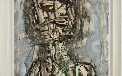 Roy Turner Durrant (1925-1998) mixed media on paper - Figure Study, signed and dated '78, numbered lower right, 62cm x 46cm, in glazed frame