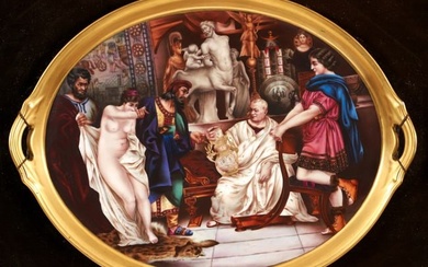 Royal Vienna Painted Porcelain Plaque after Siemiradzki