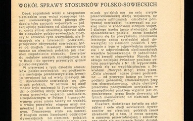 Rzeczpospolita Polska Underground Newspaper 1941-1945