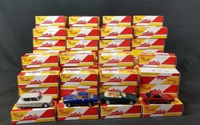 SOLIDO édition ATLAS (réédition) - Lot de 84 véhicules échelle 1/43 dans leurs boites d'origines...