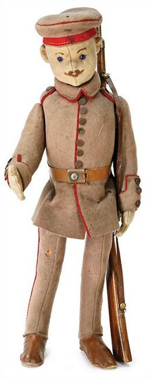 STEIFF soldier, around 1910, with button, long