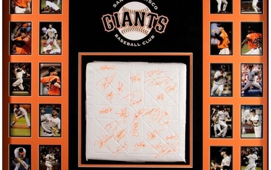 San Francisco Giants 2010 World Series Champions Team Signed Base