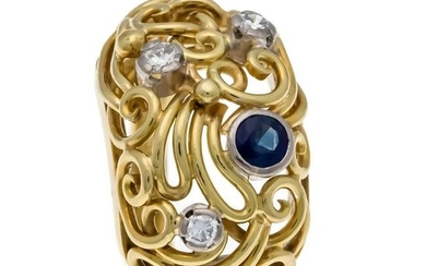 Sapphire-brilliant ring G