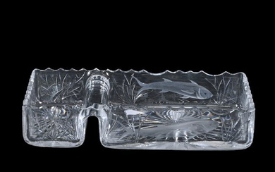 Sardine Box, American Brilliant Cut Glass