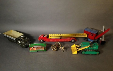 Six Tin Litho & Metal Assorted Toys, Inc. MARX