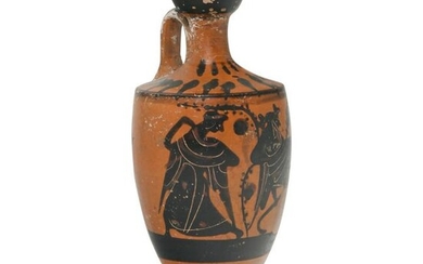 Small Greek Attic Black-Figure Lekythos.6th-5th century
