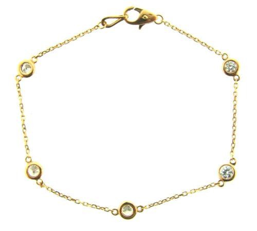 TRENDY 18k Rose Gold & Diamond Bracelet