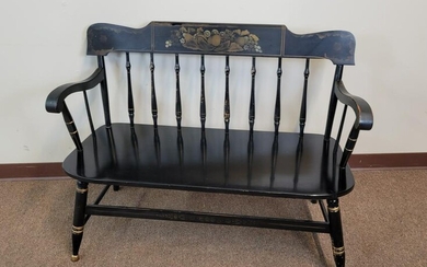 The Historic Barrett Group Stenciled Bench