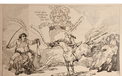 Thomas Rowlandson (1756-1827), 'The Hanoverian Horse and Bri...